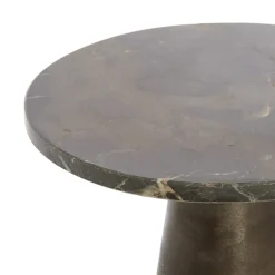 Straluma Light and Living bijzettafel Ynez bruin marmer 29x43 cm> Light and Living|Bijzettafels