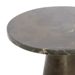 Straluma Light and Living bijzettafel Ynez bruin marmer 36x51 cm> Light and Living|Bijzettafels