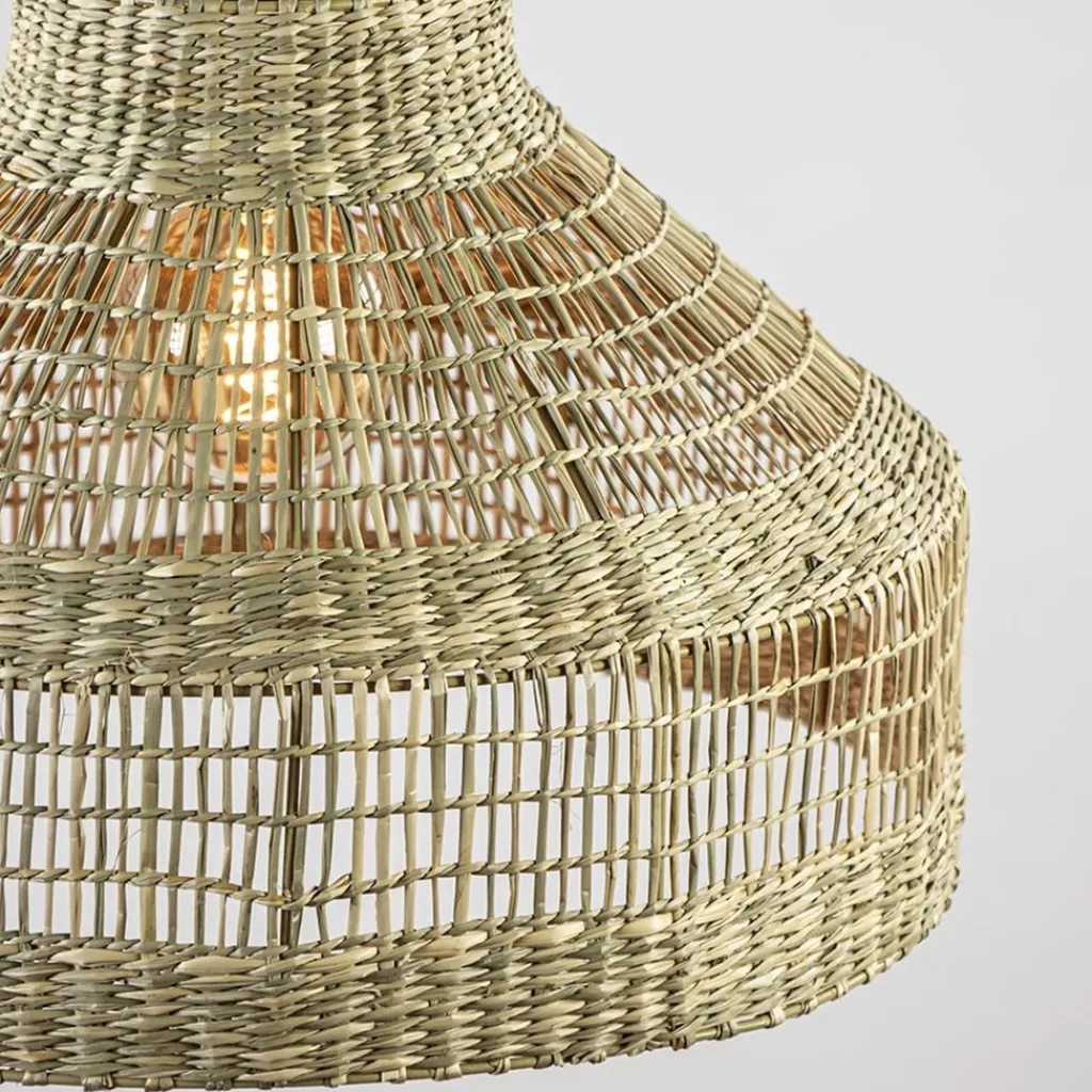 Straluma Light and Living hanglamp Latika zeegras naturel> Light and Living|Woonkamerlampen