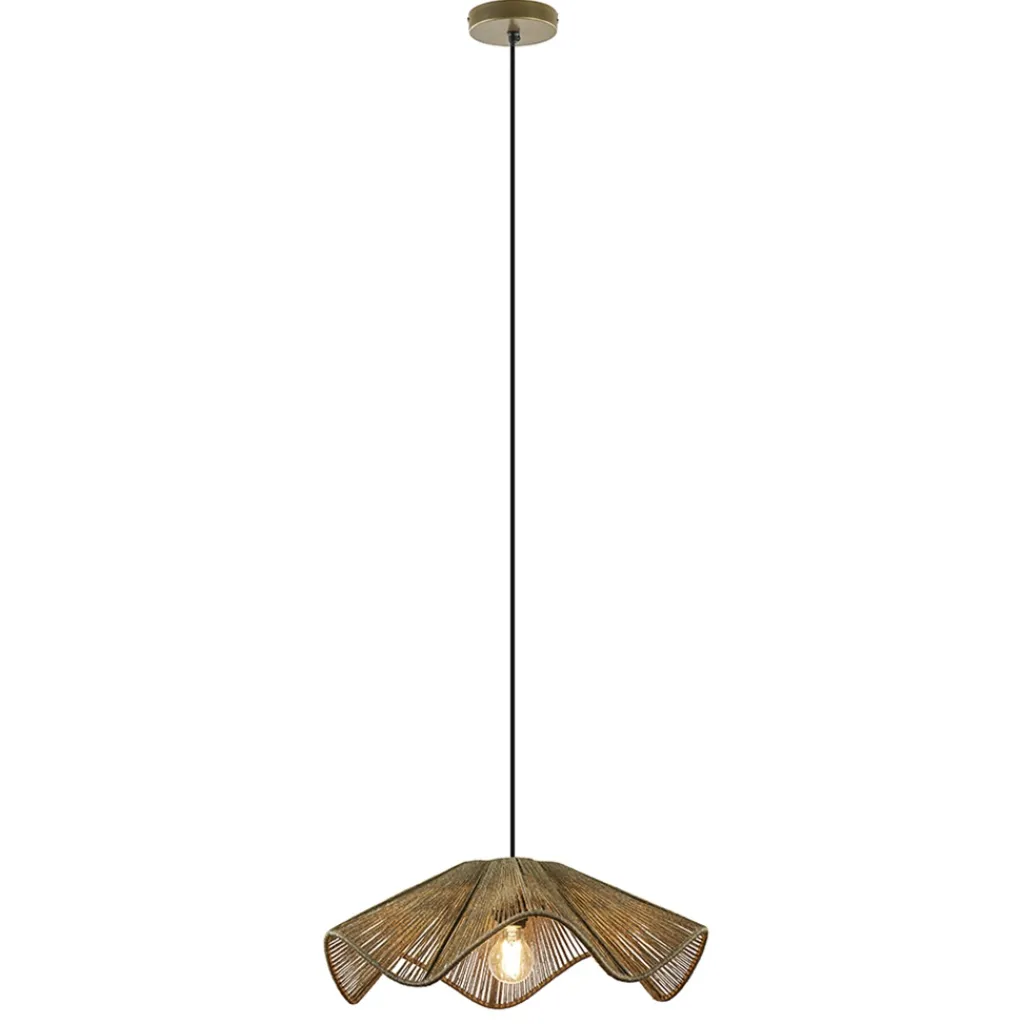 Straluma Light and Living hanglamp Fodara jute naturel> Hanglampen|Eettafellampen