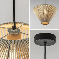 Straluma Light and Living hanglamp Felida créme 42 cm><noscript><img width=