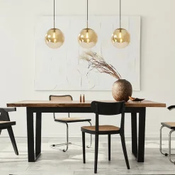 Straluma Light and Living hanglamp Medina 3L goud met amber glas><noscript><img width=