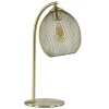 Straluma Light and Living tafellamp Moroc goud metaal> Light and Living|Woonkamerlampen