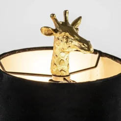 Straluma Light and Living tafellamp Giraffe klein antiek brons/velvet zwart><noscript><img width=