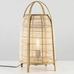 Straluma Light and Living tafellamp Jacinto naturel 60 cm> Light and Living|Woonkamerlampen