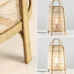 Straluma Light and Living tafellamp Jacinto naturel 60 cm><noscript><img width=