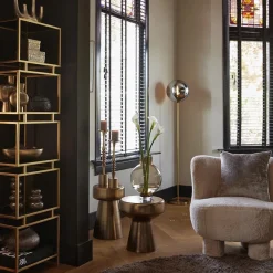 Straluma Light and Living vloerlamp Medina goud met smoke glas><noscript><img width=