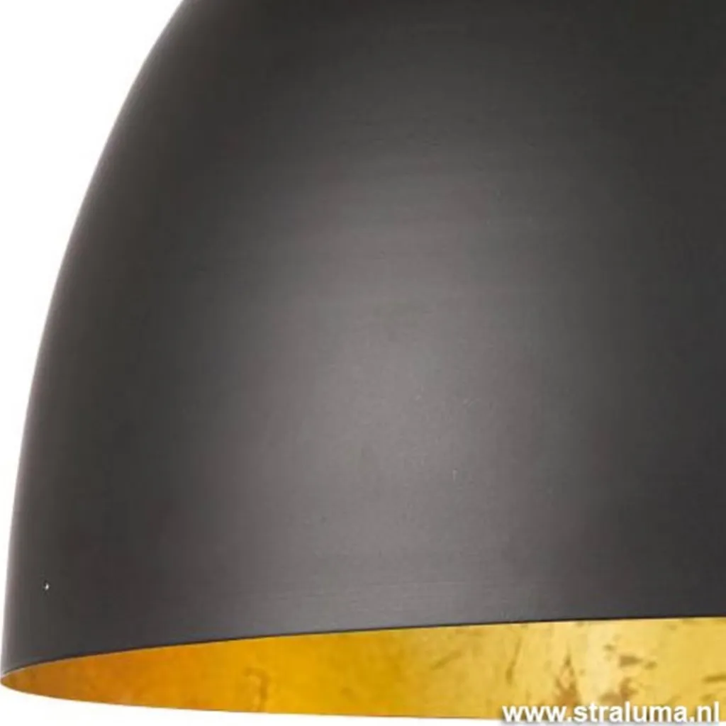 Straluma Light Living Hanglamp Kylie zwart/goud> Eettafellampen|Light and Living