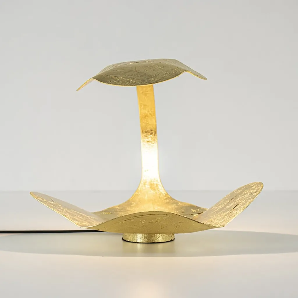 Straluma Luxe LED tafellamp goldleaf dimbaar> Tafellampen|LED Tafellampen