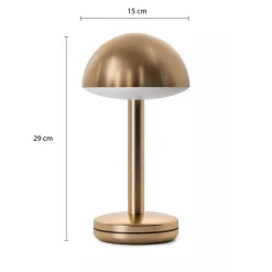Straluma Luxe LED tafellamp oplaadbaar goud dimbaar> Tafellampen|Buitenlampen