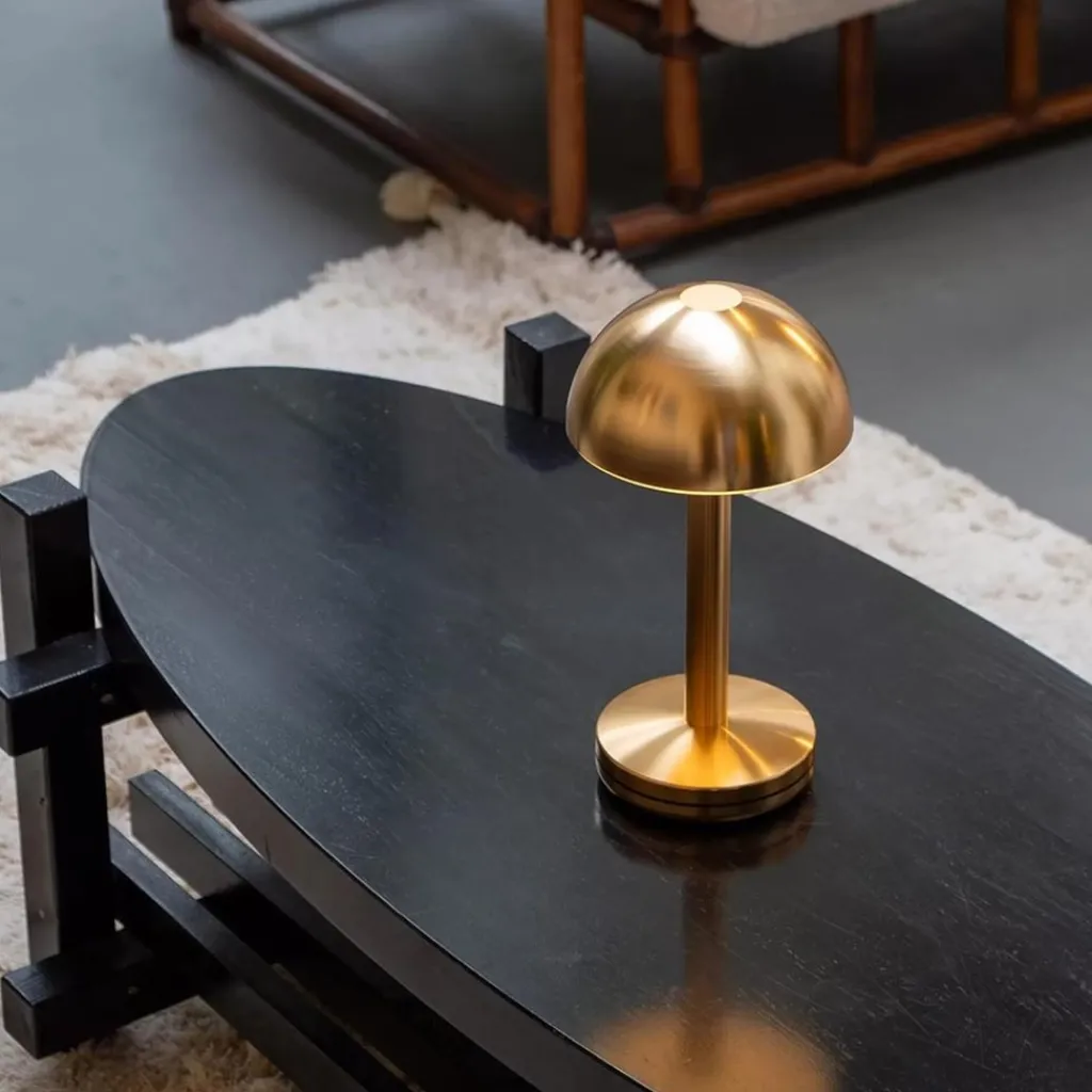 Straluma Luxe LED tafellamp oplaadbaar goud dimbaar> Tafellampen|Buitenlampen