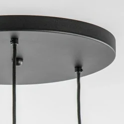 Straluma Luxe 3-lichts hanglamp rond met smoke glazen kappen><noscript><img width=