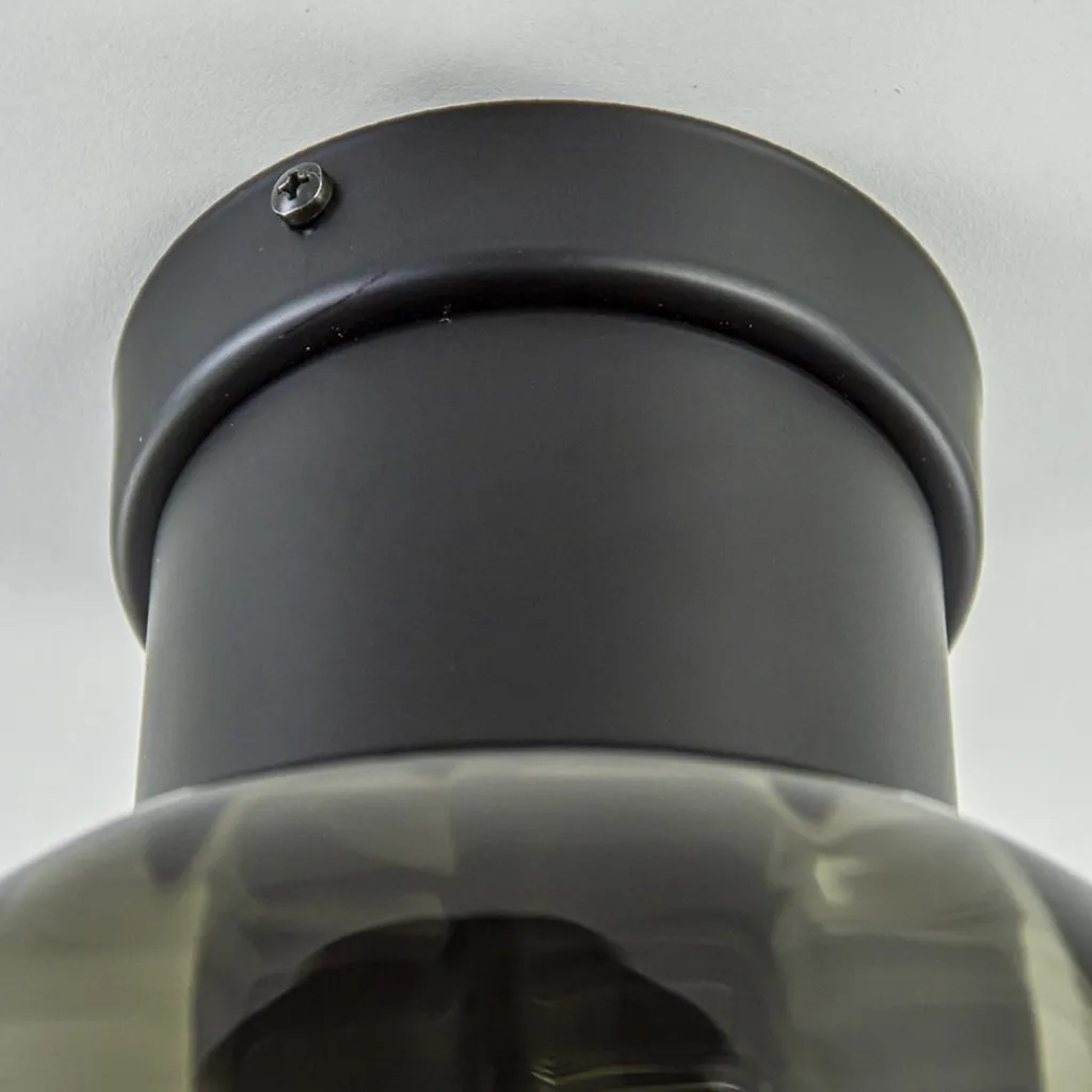 Straluma Luxe plafondlamp met zwart glas> Woonkamerlampen|Slaapkamerlampen