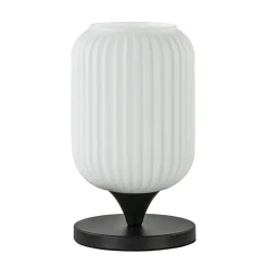 Straluma Mat witte tafellamp met zwarte voet> Woonkamerlampen|Slaapkamerlampen