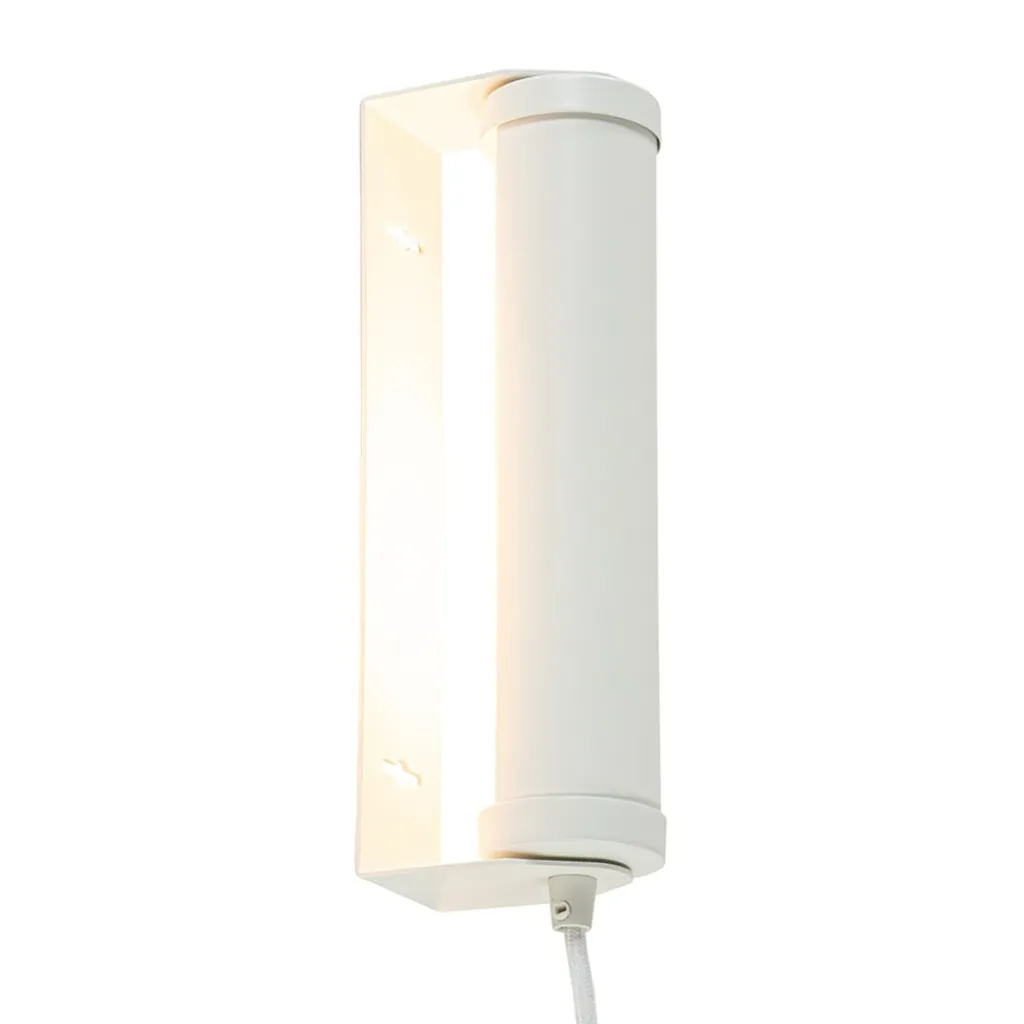 Straluma Mat witte wandlamp met snoer> Wandlampen|Scandinavische Verlichting