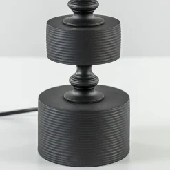 Straluma Mat zwarte lampvoet Gody exclusief kap> Lampenvoeten|Light and Living