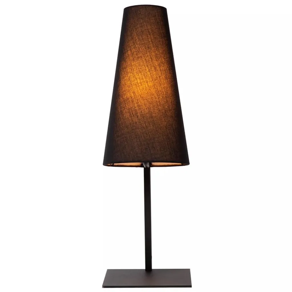 Straluma Mat zwarte tafellamp inclusief zwarte kap> Tafellampen|Schemerlampen