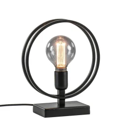 Straluma Mat zwarte tafellamp Rudra L&L> Light and Living|Woonkamerlampen