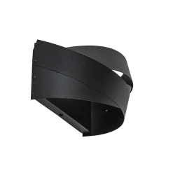 Straluma Mat zwarte wandlamp half rond E14> Wandlampen|Industriële Verlichting