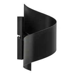 Straluma Mat zwarte wandlamp krul G9> Woonkamerlampen|Slaapkamerlampen