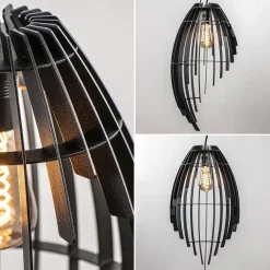 Straluma Metalen hanglamp mat zwart metaal><noscript><img width=