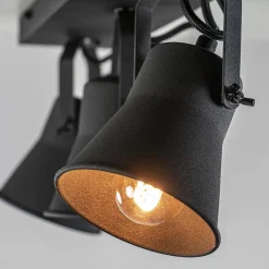 Straluma Metalen 3-l plafondlamp mat zwart verstelbaar><noscript><img width=