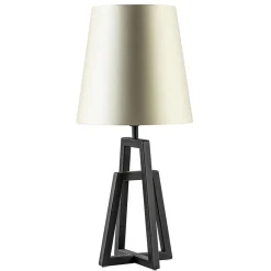 Straluma Metalen lampvoet mat zwart exclusief kap> Tafellampen|Lampenvoeten