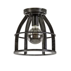 Straluma Metalen plafondlamp antiek zwart> Woonkamerlampen|Slaapkamerlampen