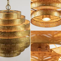 Straluma Metalen robuuste hanglamp ambachtelijk brons rond><noscript><img width=