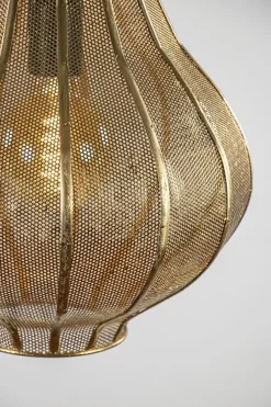 Straluma Micha grote goud hanglamp oosters landelijk Light & Living> Eettafellampen|Light and Living