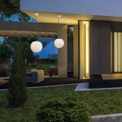 Straluma Moderne buitenlamp hang witte bol 45 cm><noscript><img width=