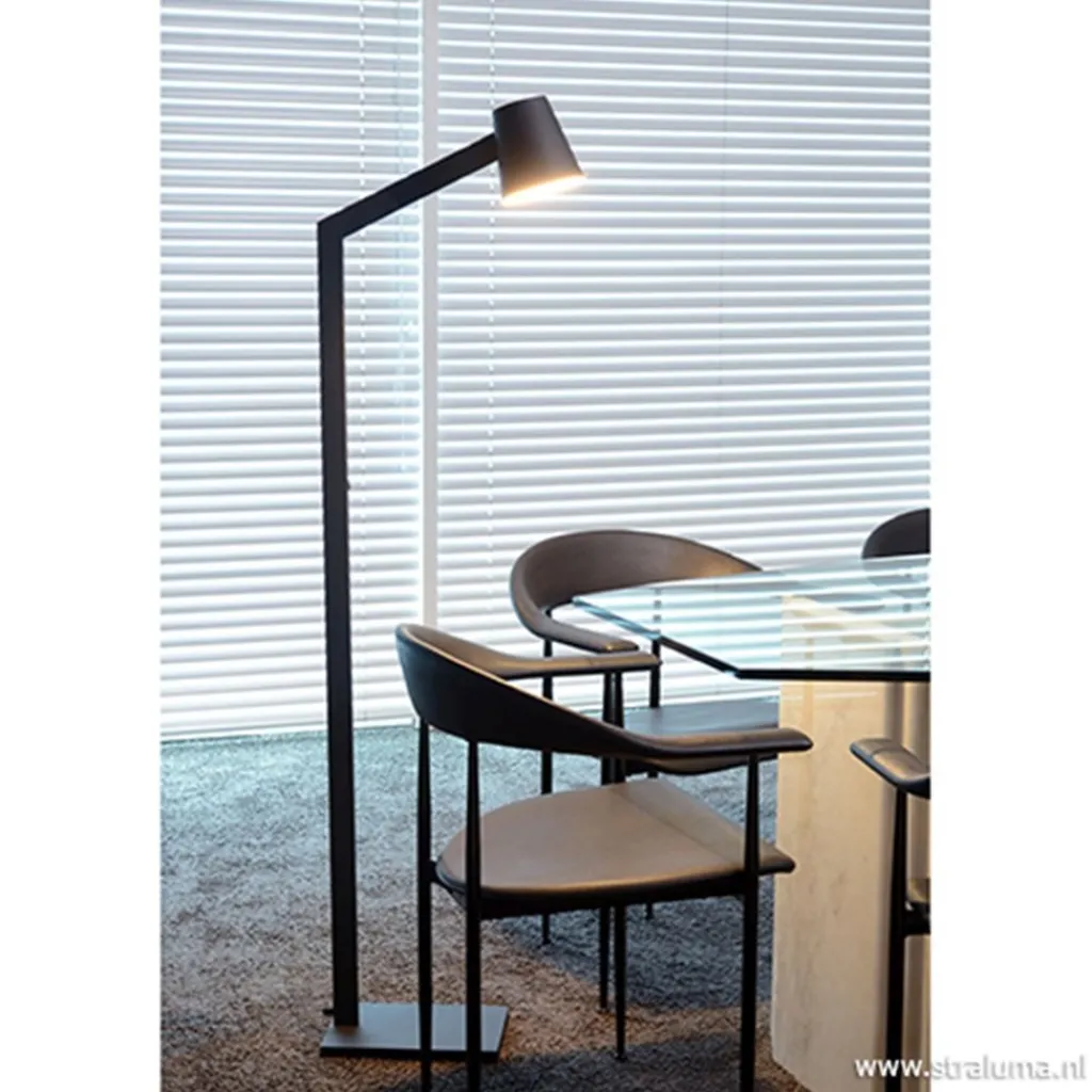 Straluma Moderne design vloerlamp zwart> Leeslampen|Woonkamerlampen