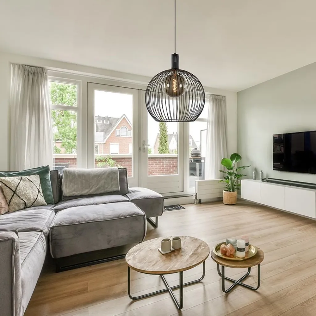 Straluma Moderne draad hanglamp mat zwart 50 cm> Draadlampen|Eetkamerverlichting