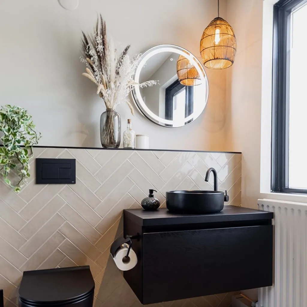 Straluma Moderne draad hanglamp Meya zwart met goud> Draadlampen|Light and Living