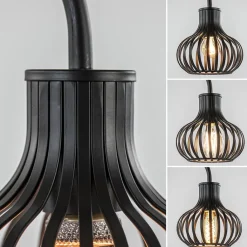 Straluma Moderne draad tafellamp onion mat zwart><noscript><img width=