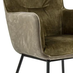 Straluma Moderne eetkamerstoel leder met stoffen zitting><noscript><img width=