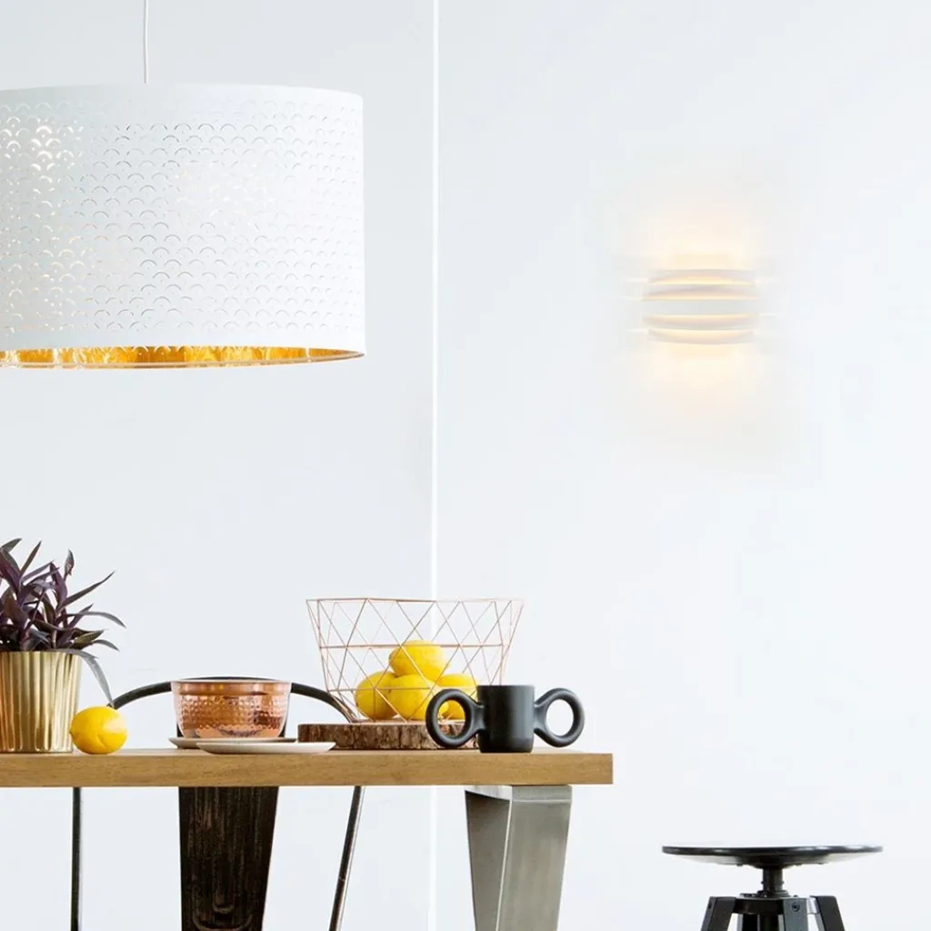 Straluma Moderne G9 wandlamp wit met goud> Halverlichting|Wandlampen