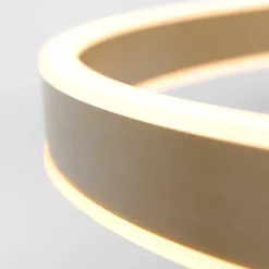 Straluma Moderne hanglamp ring goud met geïntegreerd LED><noscript><img width=