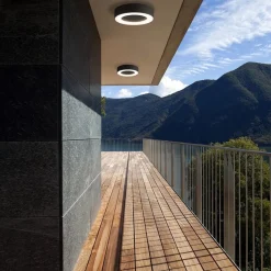 Straluma Moderne LED buitenlamp plafond/wand antraciet><noscript><img width=