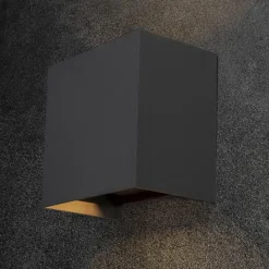 Straluma Moderne LED buitenlamp rechthoekig zwart IP65><noscript><img width=