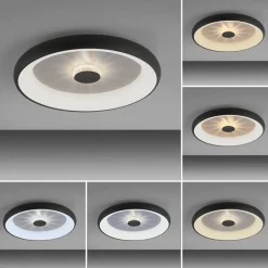 Straluma Moderne LED plafondlamp met kristaleffect zwart><noscript><img width=