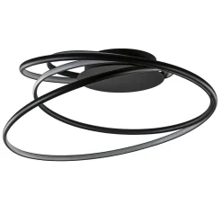 Straluma Moderne LED plafondlamp ringen zwart 3-standen dimbaar> Plafondlampen|LED Plafondlampen