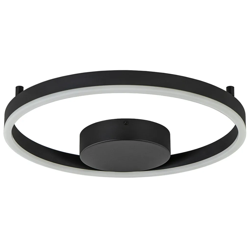 Straluma Moderne LED plafond/wandlamp ring zwart> Plafondlampen|Wandlampen