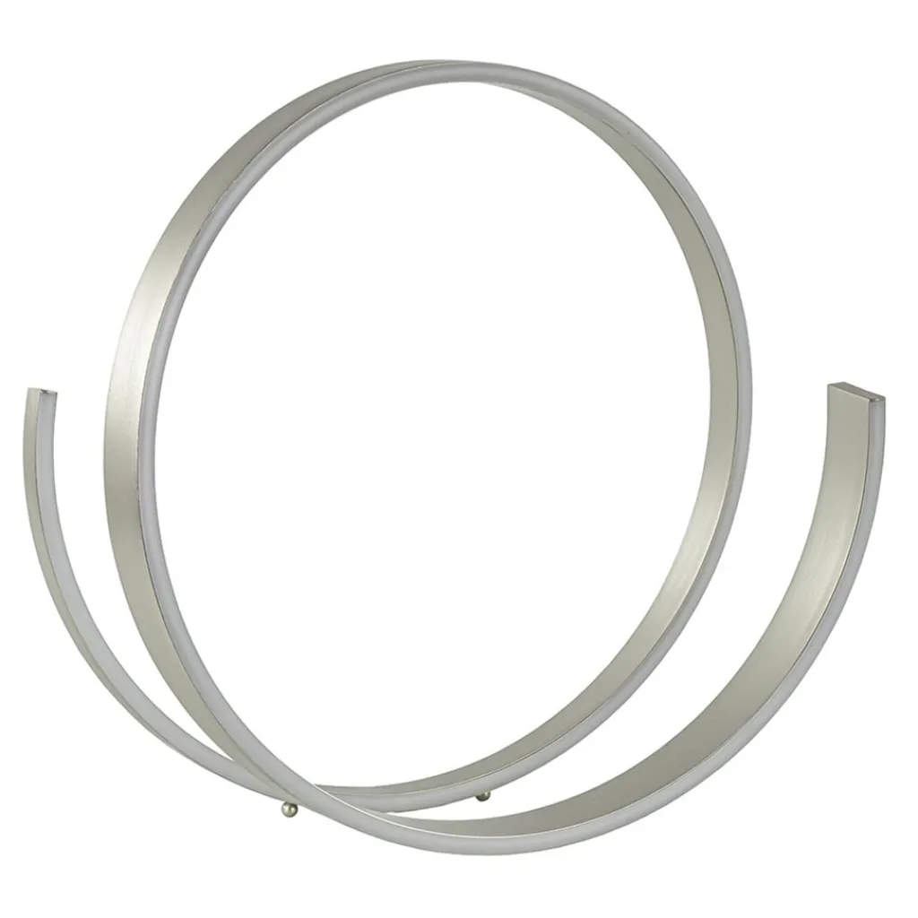 Straluma Moderne LED tafellamp nikkel met dim to warm functie> Tafellampen|LED Tafellampen