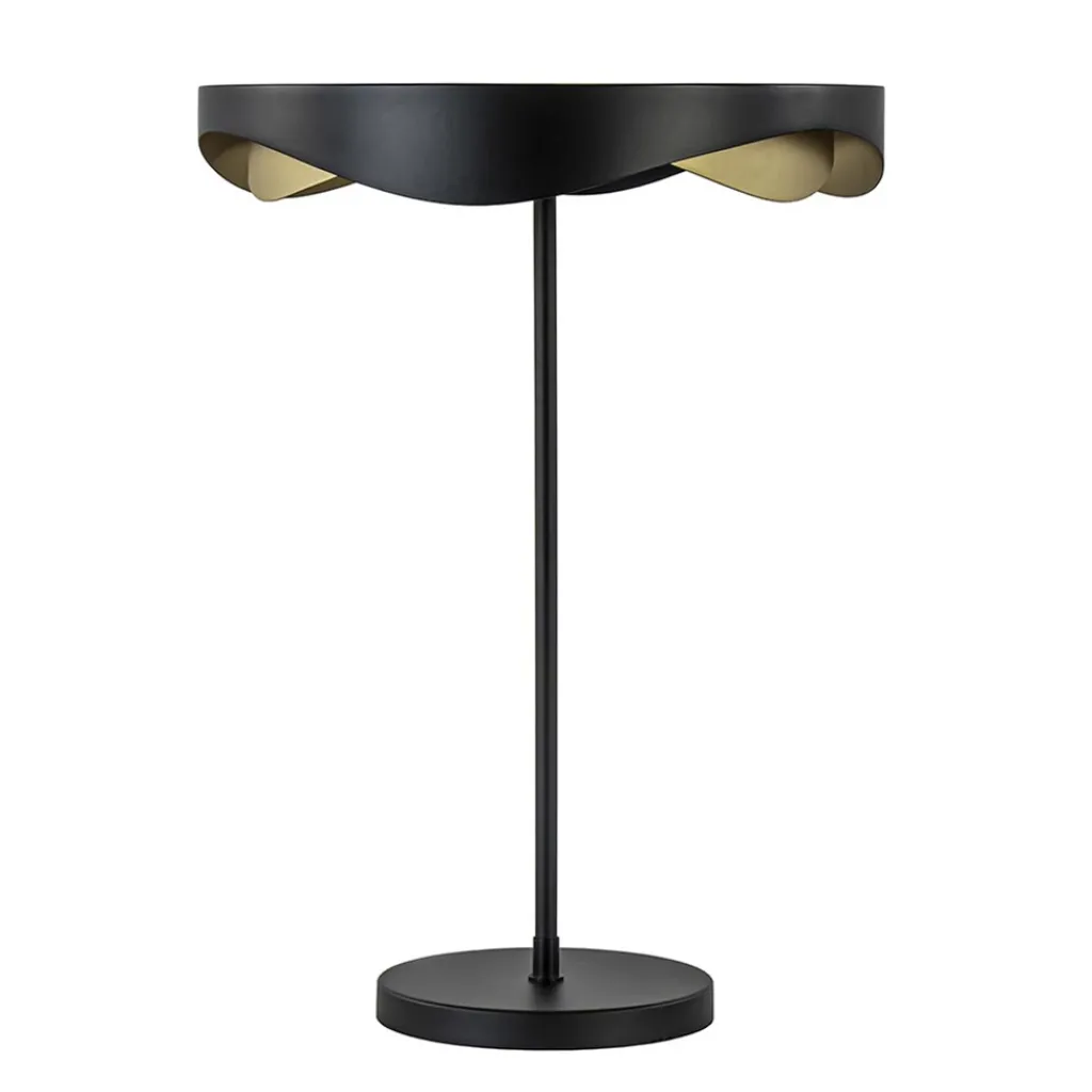 Straluma Moderne LED tafellamp zwart met goud dimbaar> Tafellampen|LED Tafellampen