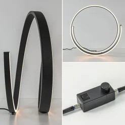 Straluma Moderne LED tafellamp zwart met dim to warm functie><noscript><img width=