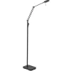 Straluma Moderne LED vloerlamp zwart met verstelbare arm> Vloerlampen|Leeslampen