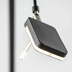 Straluma Moderne LED vloerlamp zwart met verstelbare arm><noscript><img width=