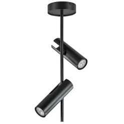 Straluma Moderne 2-lichts opbouwspot zwart verstelbaar> Opbouwspots|Keukenverlichting