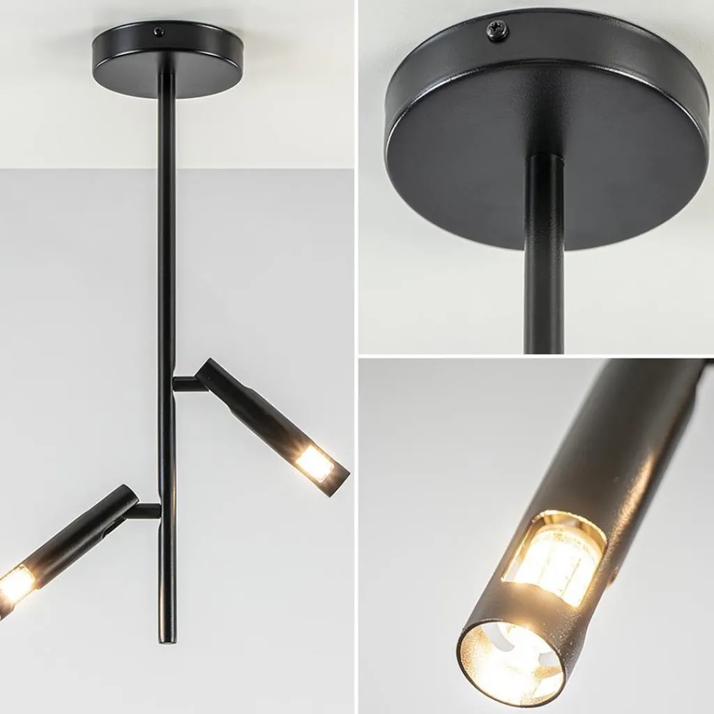 Straluma Moderne 2-lichts opbouwspot zwart G9> Opbouwspots|Halverlichting